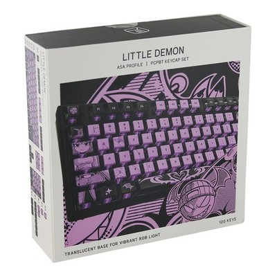 The KapCo x Gazola Little Demon Keycaps, PC PBT ASA Profile - 120 Keys