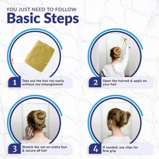 100Pcs Blonde Hair Net 24" Invisible Hair Nets for Women and Men - Perfect for H