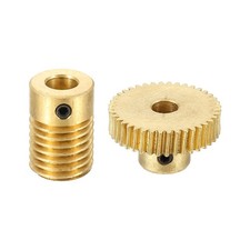 Worm Gear Set 0.5 Module 1:40 Reduction Rate(Gear-5mm Bore, Rod 6mm Bore)