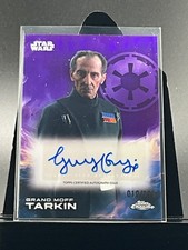 2025 Topps Chrome Star Wars GRAND MOFF TARKIN Purple Autographed Card  /199