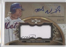 2013 Triple Threads Unity Jumbo Relics Sepia 39/75 Kirk Nieuwenhuis Auto 0b2