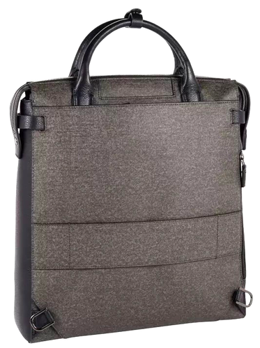 Tumi Stanton Safra Maletín Convertible Mochila Bolso Lona Cuero Reg $595 - Imagen 2 de 16