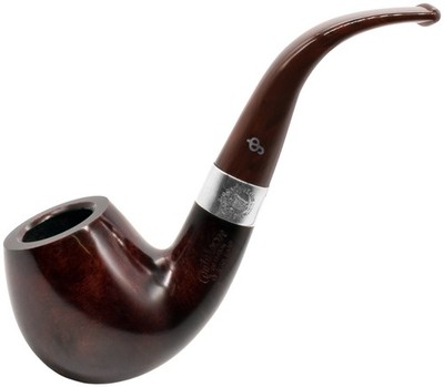 Peterson Irish Harp Sterling Silver Mounted Medium Bent Brandy Briar Pfeife (68)