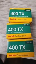 Lot of 3 KODAK 400TX TRI-X / 36 x 3 / 35mm PRO BLACK WHITE NEGATIVE FILM
