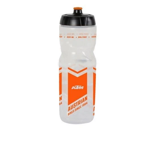 KTM Trinkflasche Team 800 ml Kunststoff transparent Logo orange Bike NEU - Bild 1 von 1