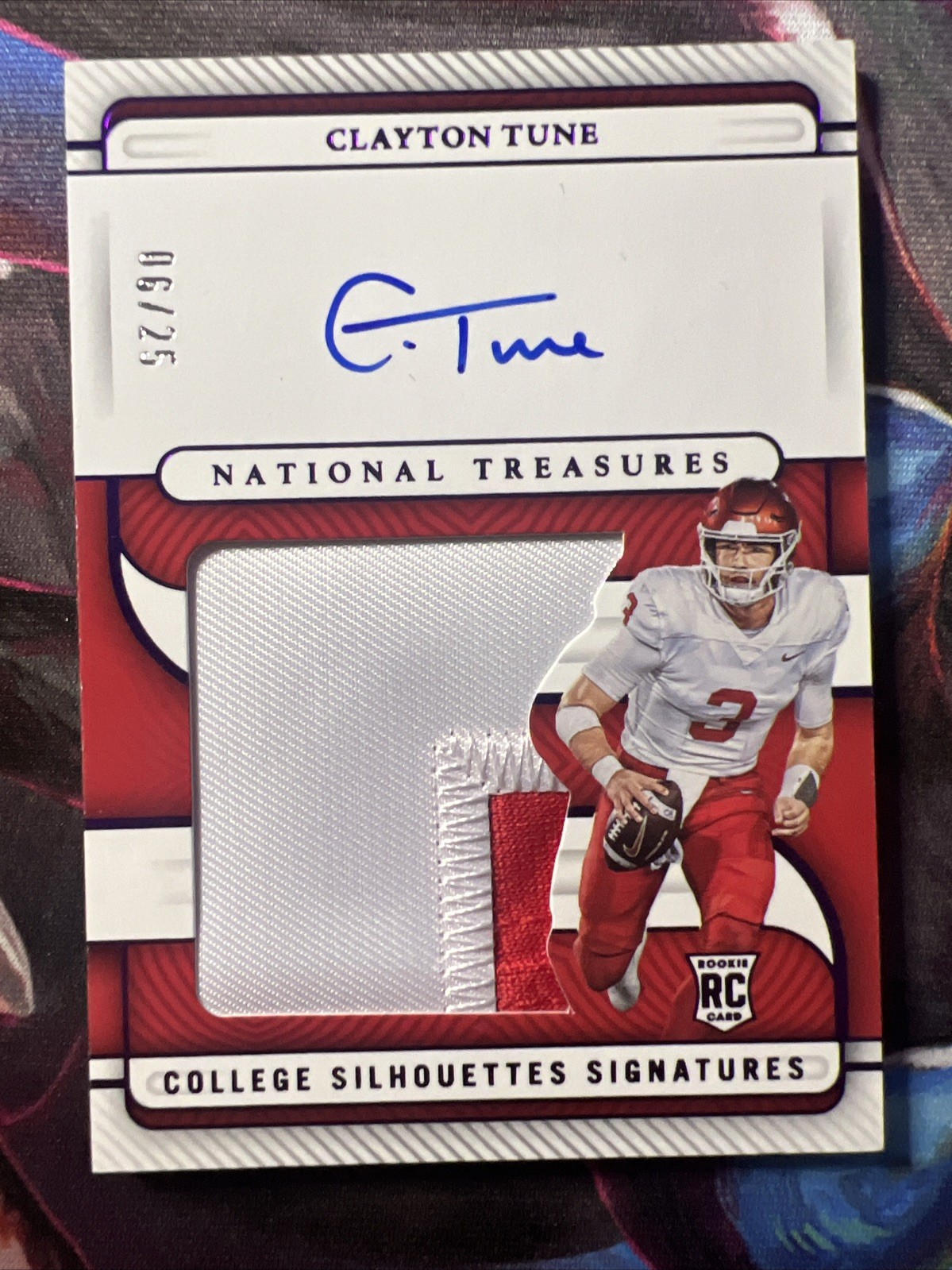 Clayton Tune Panini National Treasures Collegiate College Silhouettes Signatures #CSSCTU Base
