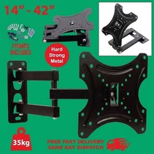 TV Wall Bracket Tilt Swivel Mount for 14 18 22 26 32 36 40 Up to 42 Inch LCD UK