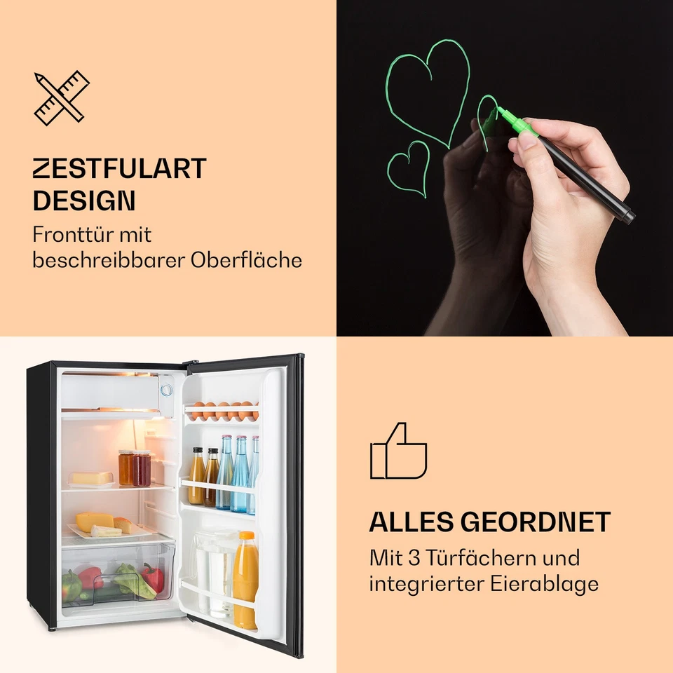 Frigorífico Combinación Frigorífico Independiente con Congelador Pizarra 90 L - Imagen 3 de 4