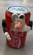 Coca-Cola Can Coin Mechanical Toy Bank  5.5 inches Working