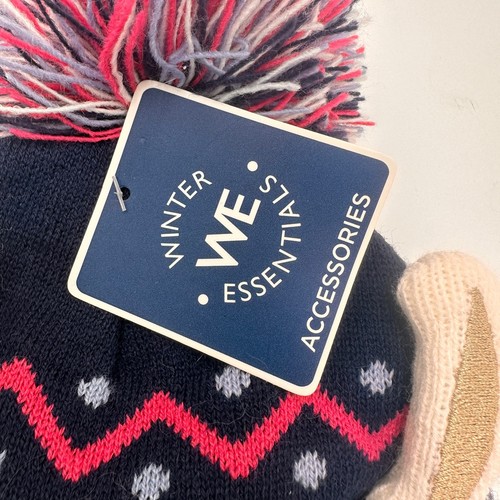 Winter Essentials Girls Llama Pom Pom Beanie New with tags - Picture 3 of 6