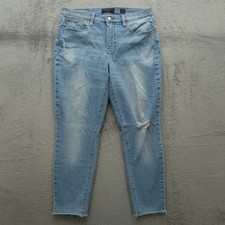 Lucky Brand Jeans Women's Size 12/31R Mid-Rise Ava Skinny 28" Inseam Distressed
