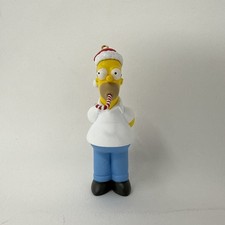 The Simpsons Vintage Christmas Ornament Homer Sucking On A Candy Cane