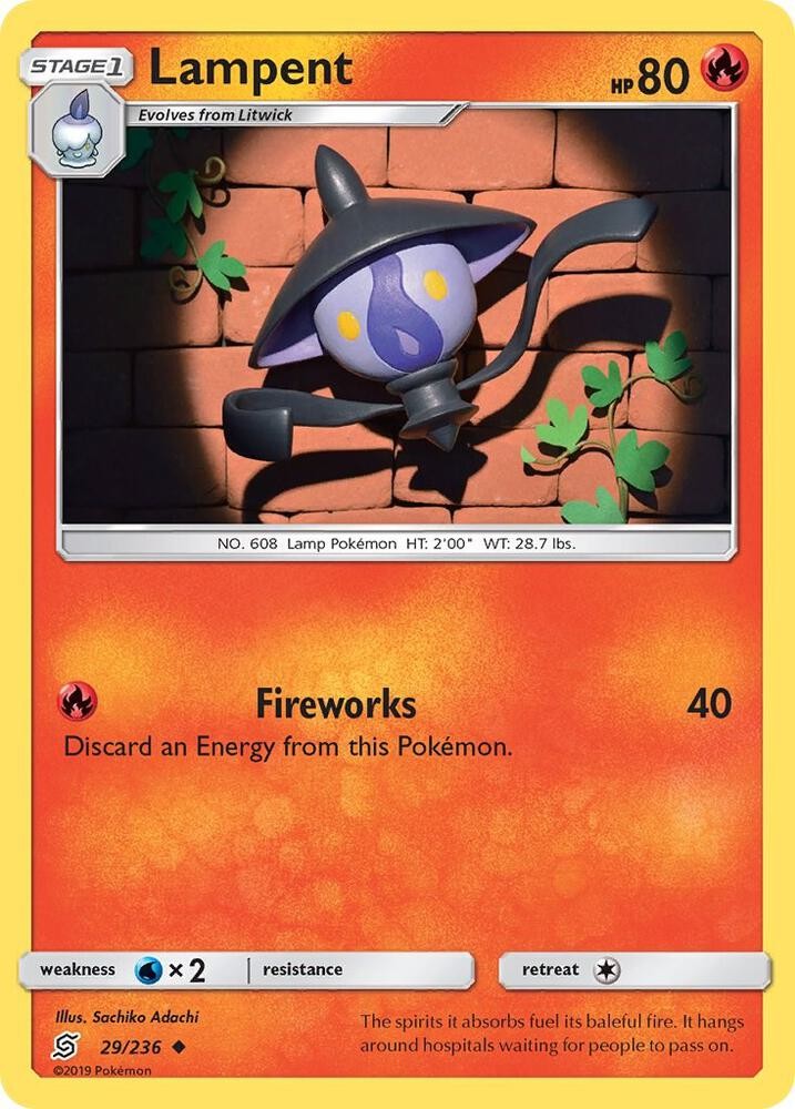 Pokemon Lampent SM - Unified Minds 29/236 LP