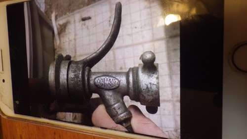 Vintage Anfang 1900 Bier (Zapfhahn) Fasspumpe und Verschlusskappe und Griff - Bild 4 von 8