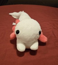White  Pink Axolotl Plush Stuffed Animal