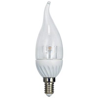 LED Leuchtmittel Windstoß Kerze Crystal 4W = 30W E14 Klar Warmweiß 2700K