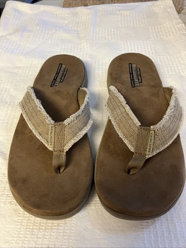 Sandales tongs Skechers Supreme Bosnia coupe décontractée mousse à mémoire de forme taille US 12