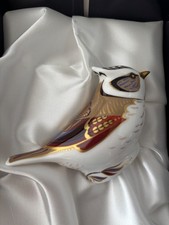 Royal Crown Derby Crested Tit 2002 Collectors Guild Gold Stopper Boxed