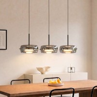 Lucande Led 'Martis' Dimmbar (Modern) In Schwarz Aus Glas (3 Flammig, ), Wohnzim