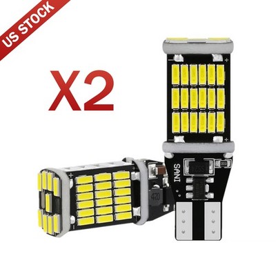 2pcs Bright Red Canbus LED Bulb For Car Backup Reverse Light 912 921 T15 W16W