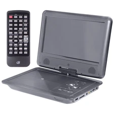 GPX 9-inch Standard Portable DVD Player with Remote - USB-A/SD Card/AV IN/AV OUT