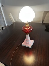 ANTIQUE L.G. Wright Cranberry Glass COIN DOT ...