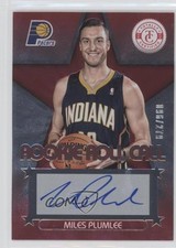 2012-13 Totally Certified Rookie Roll Call Red 96/279 Miles Plumlee #56 Auto l8x
