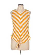 Market and Spruce Women Yellow Sleeveless Blouse L