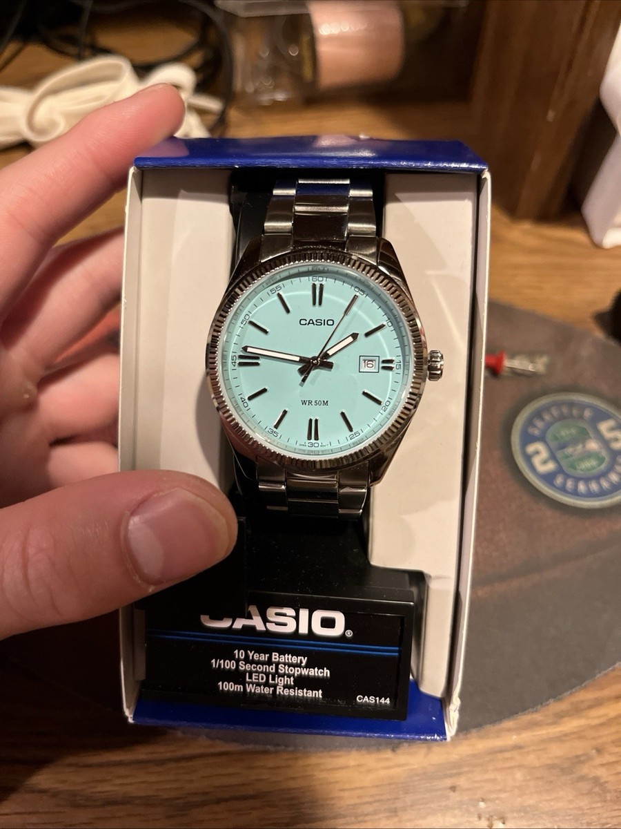 CASIO ティファニーブルー（型番MTP-1302D-2A2JF） チープカシオ MTP-1302D-2A2JF ターコイズブルー 人気アナログ