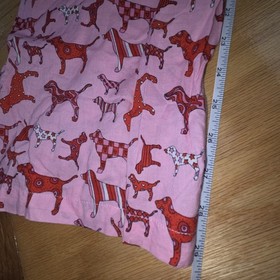 Victoria's Secret PINK Pants Size L Pink All Over Dog Print 2005 Cotton Pajama