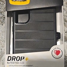 OtterBox Drop Antimicrobial Heavy Duty Shockproof Black Back Case