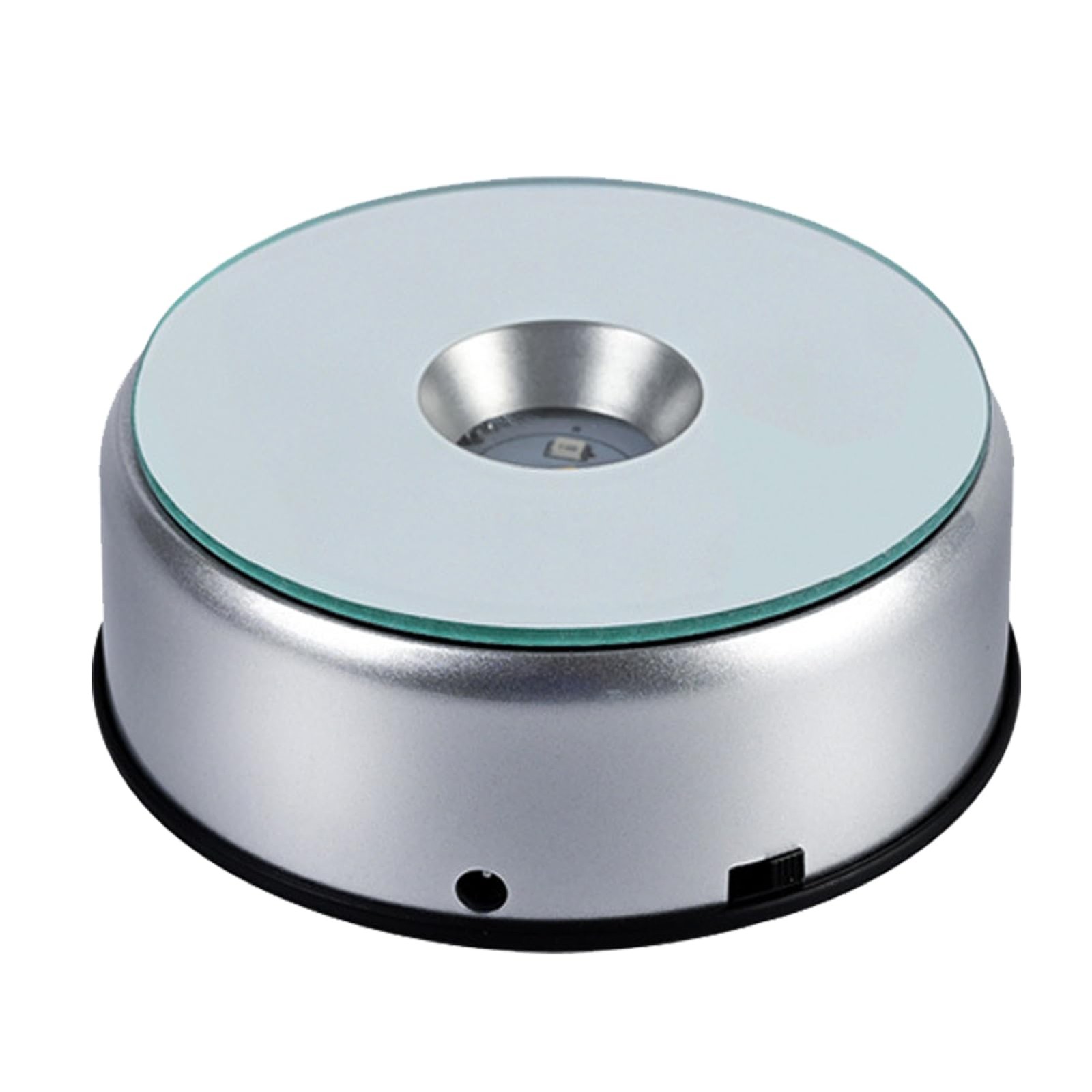 7-Color LED Rotating Display Stand for Crystals & Glass Art