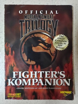 MORTAL KOMBAT TRILOGY BRADY GAMES FIGHTER'S KOMPANION GUIDE VERY RARE MK N64 PS1