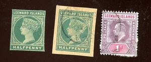 stamp-Leeward Island-lot of 3-lot 3