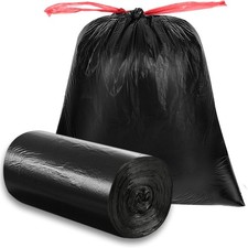 33 Gallon Drawstring Tall Kitchen Trash Bags,Clean Fresh Scent and Heavy Duty Ga