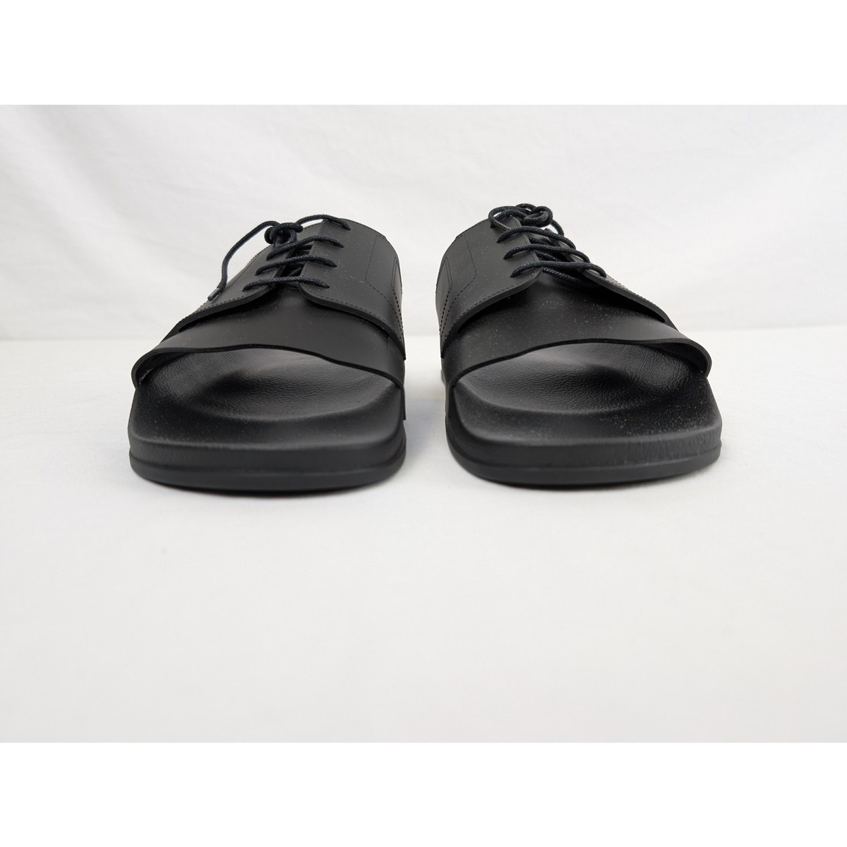Maison Margiela Lace-Up Pool Slide Sandals Black EU 45 ? BNIB Designer Luxury S Maison Margiela Pool Slides Slipper in Black BNWB 45 | eBay main image 3