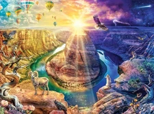 Buffalo Games - Lars Stewart - Horseshoe Bend - 1000 Piece Jigsaw Puzzle for Adu