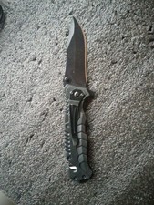 Pocket Knife Tactical Spring Assisted Black