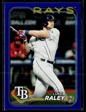 2024 Luke Raley - #181 Royal Blue - Tampa Bay Rays a38