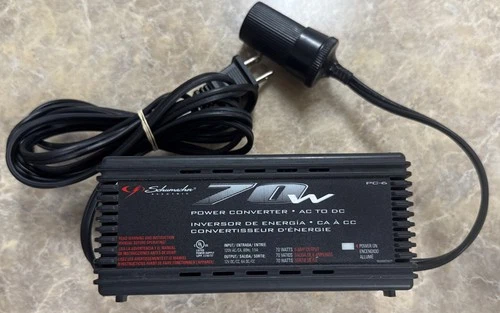 Schumacher AC to DC Power Converter 70W 140 Peak Watts Auto Socket PC-6