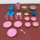 Vintage Mattel 1980s ☆ Barbie ☆ Dream Kitchen - Dining Set Accessories Lot