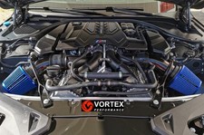 for BMW F90 M5 M8 G30 M550I air intake Dual Cold - BLUE (include 2 air filters)