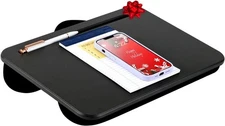 Compact Lap Desk Fits Up to 15 Inch Laptop Black Style 43108 Portable Trip Uses