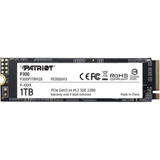 Patriot P300 (P300P1TBM28) 1TB NVMe SSD, M.2 Interface, PCIe Gen3, 2280, Read 21