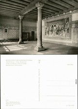 Postcard Eisenach Wartburg-Palas, Singers' Hall, fresco 1971