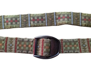 Fishpond Adjustable Belt Green Geometric Web 1.25" x 46.75" OSFM