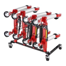 Uimoso Car Dolly Rack Hydraulic Trolley Jack Organizer 4-Dolly Capacity Rotating