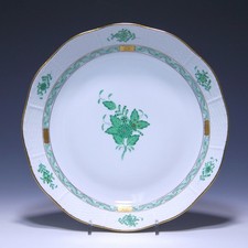 Ciotola rotonda porcellana Herend APPONYI verde 82/AV - I. scelta Ø 24,7 cm