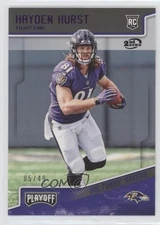 2018 Panini Playoff Rookies 2nd Down 5/49 Hayden Hurst #208 Rookie RC e6p