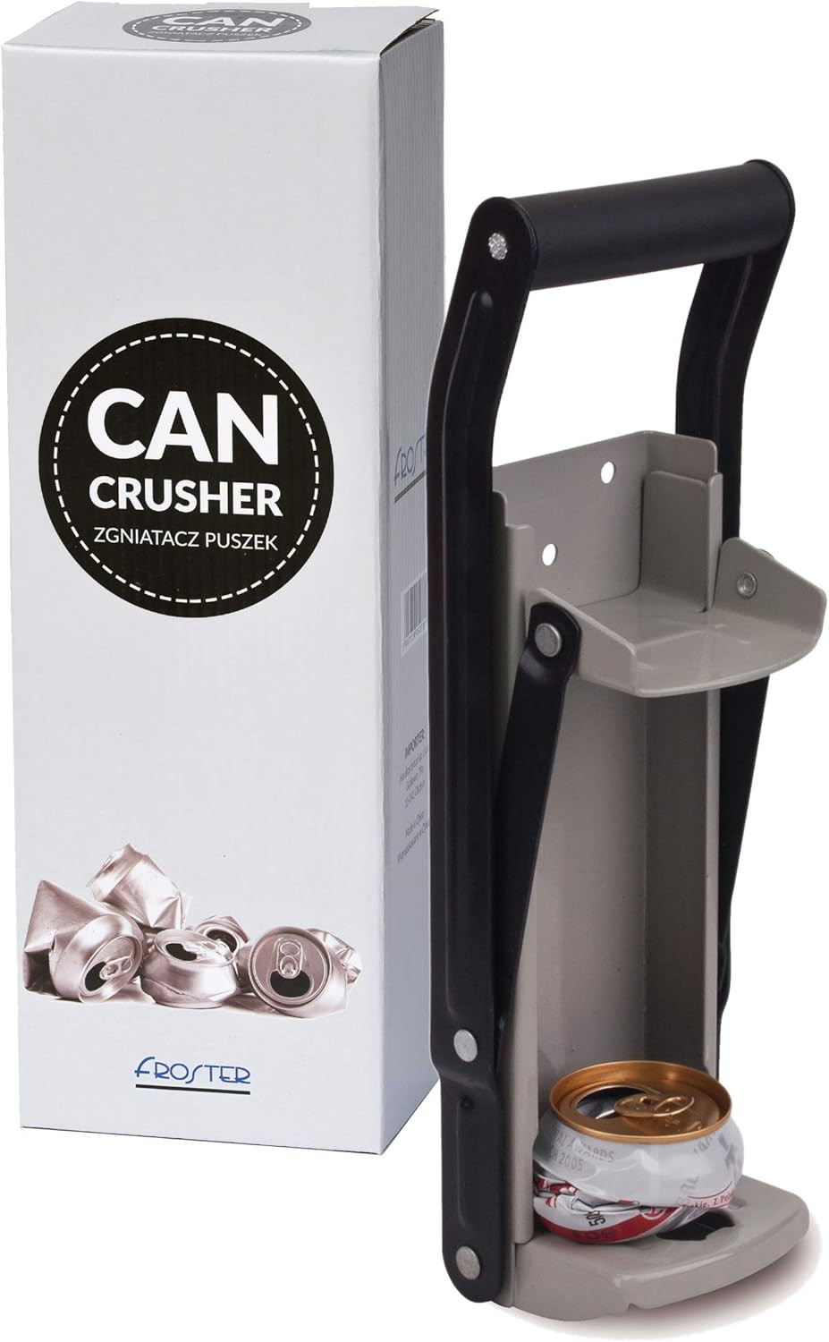 Gagnez de la place grâce au presse canette mural Froster en aluminium de 500ml
